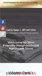 Mobile Screenshot of millershardwarewinterpark.com