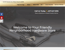 Tablet Screenshot of millershardwarewinterpark.com